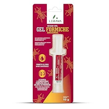 LERAVA Gel Insetticida Formiche (10 g) - Esca Potente per Eliminare Colonie - Anti Formiche Sicuro per Casa Famiglia Animali - Gel Pronto all'Uso per Massima Efficacia Interni Esterni
