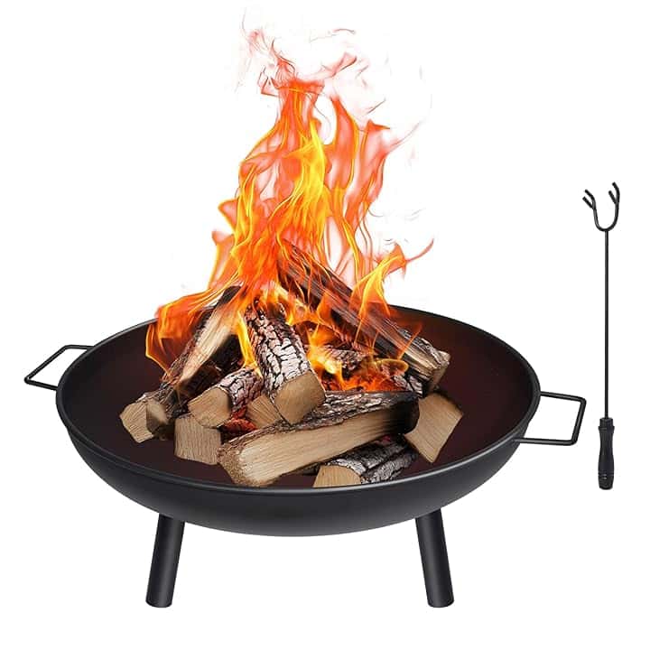 HYCHIKA Ciotola antincendio Diametro 58 cm, focolare per il giardino, il patio e il balcone