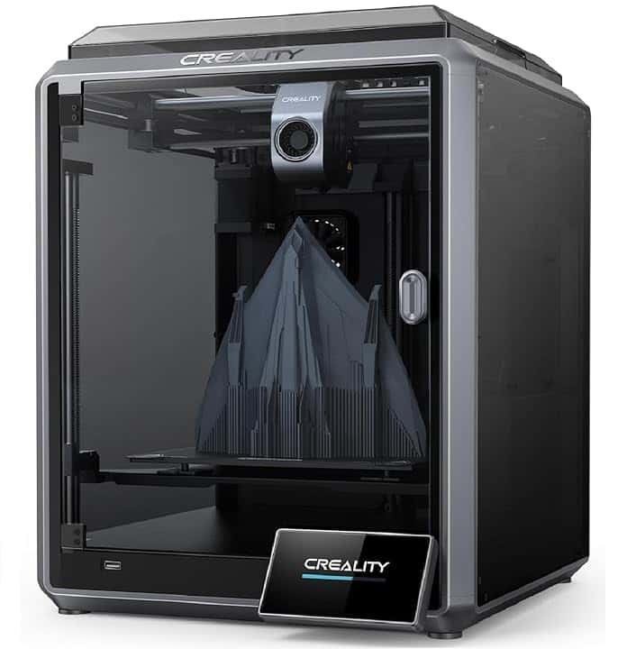 Creality K1 Stampante 3D 600 mm/s ad alta velocità, Livellamento Automatico, Dettaglio Liscio di 0,1 mm Aggiornato, Raffreddatore a Doppia Ventola, Dimensioni di Stampa 8,66x8,66x9,84 po