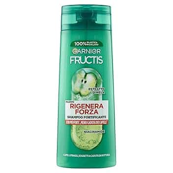 Garnier Fructis Shampoo Fortificante per Capelli Fragili Forza Rinforzante con Estratto di e