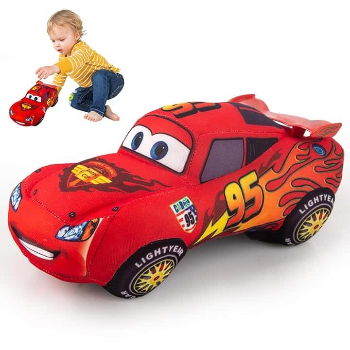 Peluche per auto, 25 cm, motivo: Cars Plush, peluche per bambini, ragazzi, regali