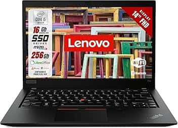Lenovo Thinkpad T14 Gen 1 Business Laptop, 14" FHD Notebook Intel Core i5-10310U, 16 GB DDR4 RAM, SSD da 256 GB, Layaut tastiera Italiano, Windows 11 Pro (ricondizionato)