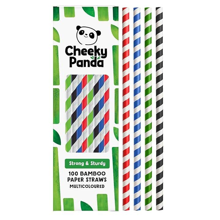 The Cheeky Panda Cannucce Multicolori in Bamboo | 100 Pezzi | 200mm The Forest Stewardship Council