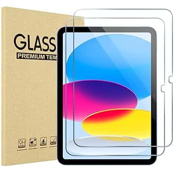 ProCase Pellicola iPad 10 Generazione 10,9 Pollici/iPad 11 Generazione A16 11 Pollici 2025, Vetro Temperato (A3354 A3355 A3356 A2696 A2757 A2777) Durezza 9H, Anti Graffio -2 Pezzi