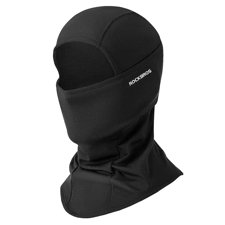 ROCKBROS Passamontagna Moto Invernale Termico con Pile Balaclava Sottocasco Caldo Multifunzionale per Ciclismo Sci Antivento Traspirante Unisex Taglia Unica Logo Riflettente 4Colori ClimatePartner certified