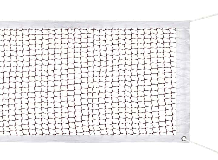 Rete da badminton in nylon per campi al coperto e all’aperto, 610 x 76 cm, colore rosso (senza telaio)