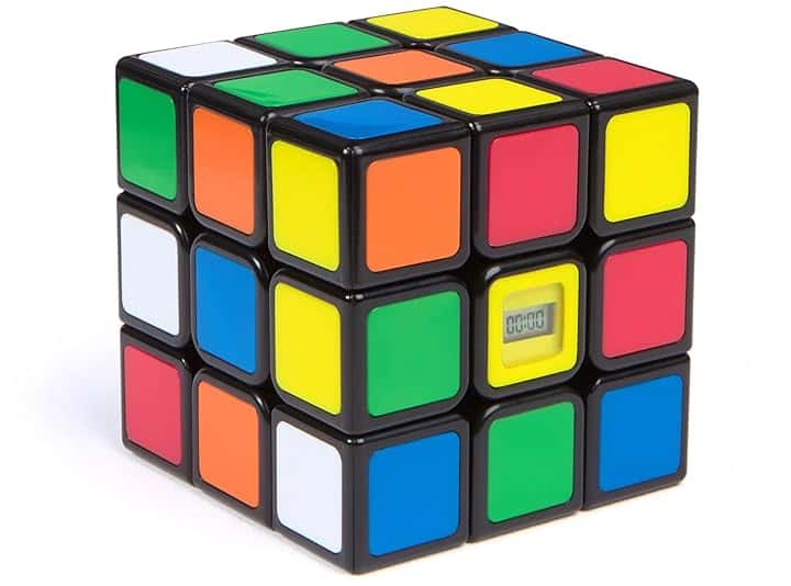 Rubik's Cubo Timer, Cubo 3x3 con Cronometro, Batti il Tuo Record, Antistress e Rompicapo per Adulti e Bambini dagli 8 Anni in Su