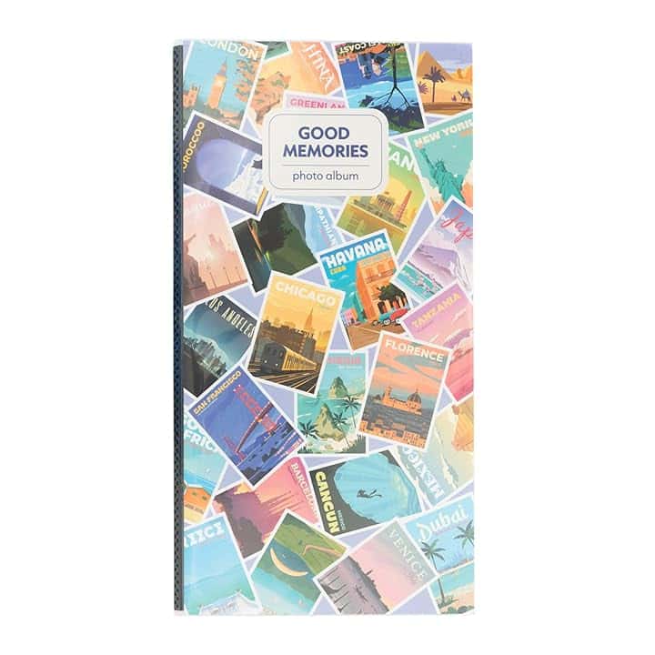 Grupo Erik Album Fotografico 10x15 cm Wanderlust - Album Foto con 96 Tasche, 3 per Pagina, Copertina Flessibile The Forest Stewardship Council