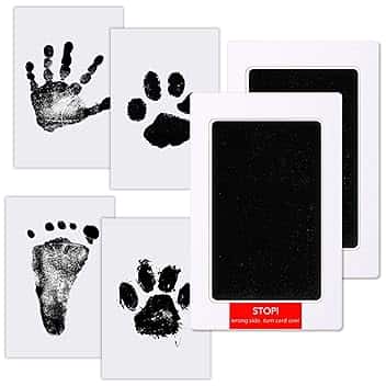 Set Impronte Bimbi,Impronta Mani e Piedi Neonati,Non Tossici Sicuri, Kit Impronte Neonato, per Neonati da 0 a 6 Mesi Cucciolo Cane gatto,Regalo Battesimo Bimbo