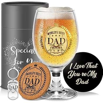 Regali personalizzati per Il Papà Bicchieri da Birra Regalo di Papà da Parte Della Figlia da Parte Del Figlio Regali Festa Del Papa Idee Regalo Natale Regali di Compleanno per Papa Regalo da Uomo