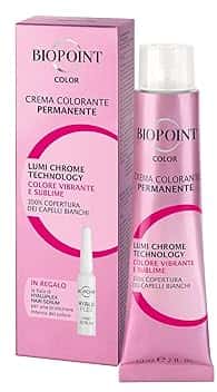 Biopoint Color - Crema Colorante Permanente con Fiala Hyaluplex Serum, Tinta per Capelli con Acido Ialuronico, Nutre, Idrata e Dona un Colore Brillante e Intenso, 60 ml