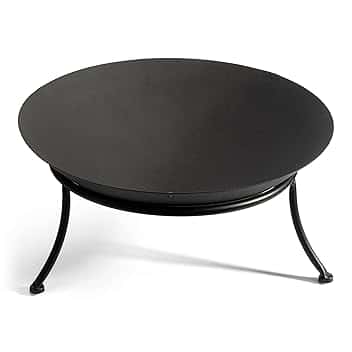 DRULINE 47 CM Enorme BRACIERE Cestino per Il Fuoco braciere da Terrazzo Acciaio Nero Nuovo Elegante Grande