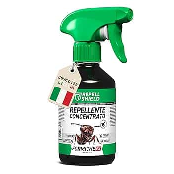 RepellShield® Spray Antiformiche e Antizanzare Naturale – Uso Interno ed Esterno – Sicuro per Bambini e Animali – Con Oli Essenziali di Menta, Lemongrass e Citronella (250ml)