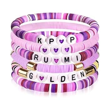 OPVYAEU OPVYAEU Kpop Braccialetto Bambina Kpop Braccialetto Gadget Braccialetti Amicizia Bracciale Kpop Compleanno Festa Accessorio Bambina Kpop Gadget Ispirato a Demon Hunter