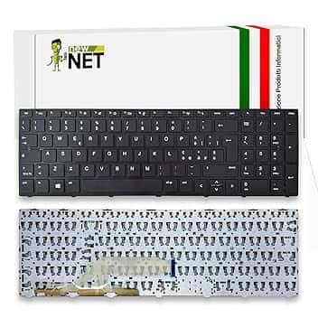 new net - Tastiera Compatibile con Notebook HP L01028-061, SG-87800-2IA, 9Z.NEFSQ.00E, NSK-XK0SQ [Frame Nero - Non retroilluminata - Layout ITA]