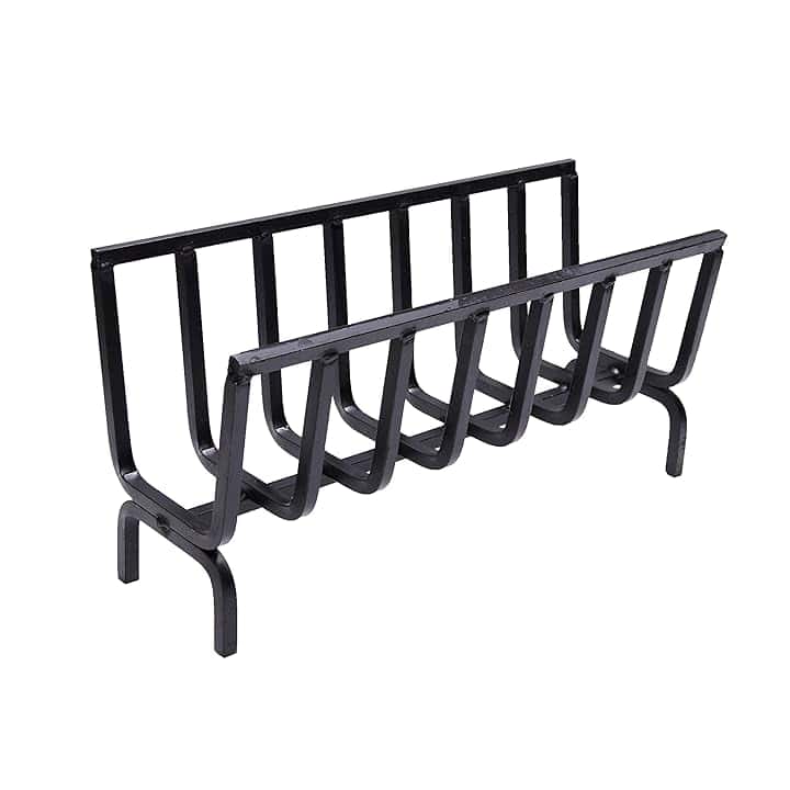 Fonderia Bongiovanni | Brucialegna | porta legna | portalegna da interno | portalegna da esterno | braciere | in ferro per camino e barbecue (cm 56x20x28h)