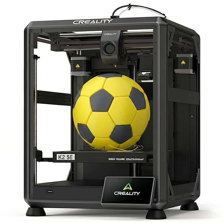 Creality K2 SE Stampante 3D, Stampa High-Speed 500mm/s, Stampante 3D Multicolore compatibile con CFS, Telaio in Metallo Solido, Auto-Leveling, Estrusore Direct Drive, Volume di Stampa 220×215×245mm