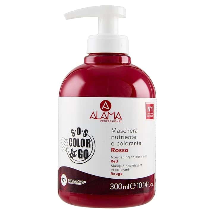 S.O.S Color 6 Go Maschera Colorante Riflesssante e Ravvivante, Rosso, 300 Millilitri