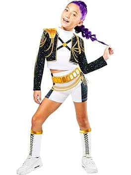 Rubies Official Netflix K-Pop Demon Hunters Rumi Golden Hybrid Child Costume, Kids Fancy Dress