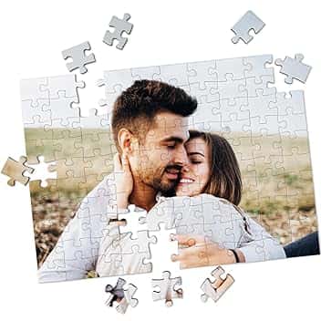 LASERO' Puzzle Personalizzato con Foto 29x21cm – 100 Pezzi – Stampa Sublimatica HD – Regalo Personalizzato per Coppie e Famiglie