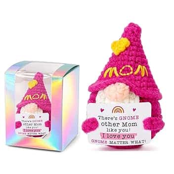 Regalo Motivazionale Maglieria Gnomi di Natale in peluche Regalo per la Festa della Mamma Regalo di Compleanno Decorativo Portafortuna Divertente e Artigianale per Casa e Ufficio