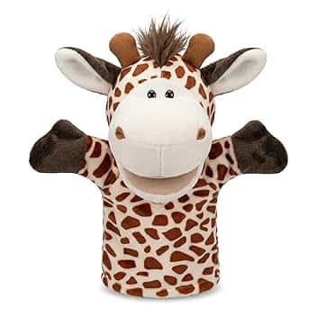 Marionette a Mano con Animali per Bambini,Il Bambino Include Lupo Leone ecc.Bocche Aperte Mobili,Perfette per Raccontare storie,Insegnare,Scuola Materna,Regali di Compleanno