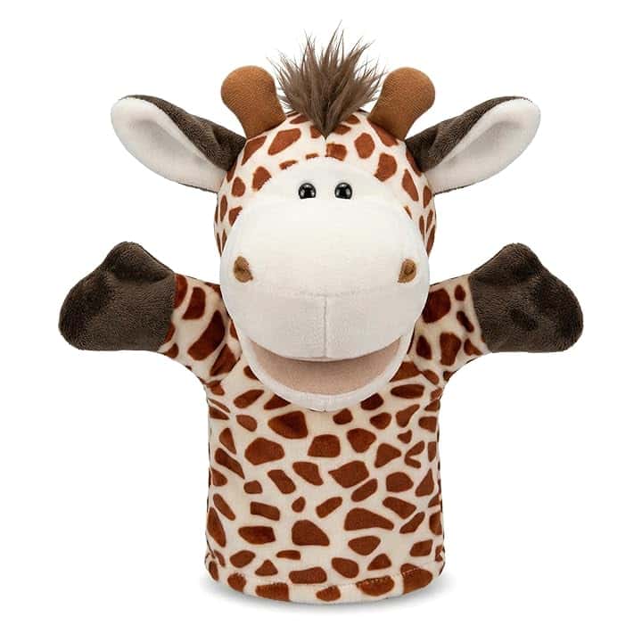 Marionette a Mano con Animali per Bambini,Il Bambino Include Lupo Leone ecc.Bocche Aperte Mobili,Perfette per Raccontare storie,Insegnare,Scuola Materna,Regali di Compleanno