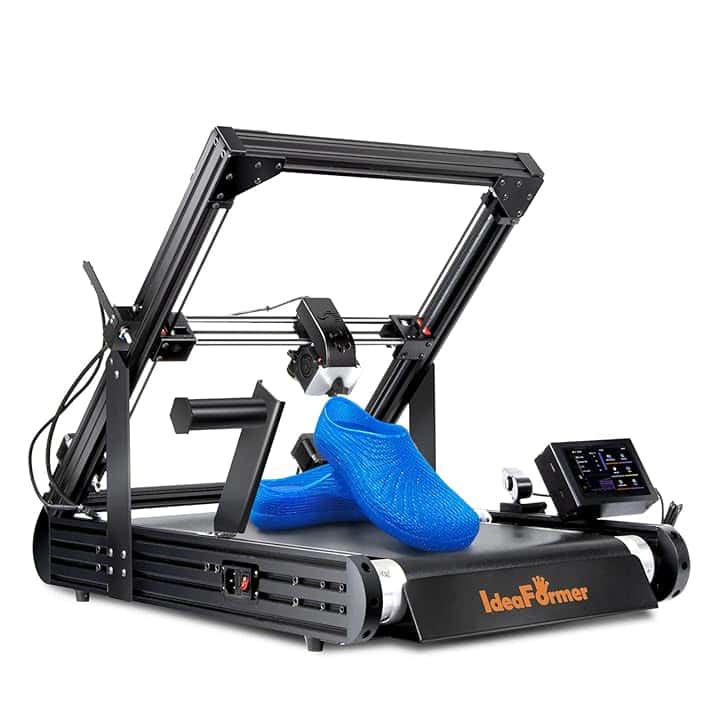 IdeaFormer IR3 V2 - Stampante 3D con nastro trasportatore, 250 × 250 × ∞ mm, cintura in metallo Z, pile e stampa veloce, max 400 mm/s