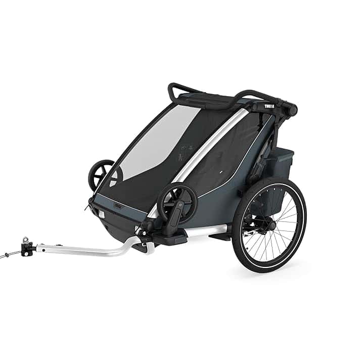 Thule Chariot Cross 2 Rimorchio Multisportivo Da Bici Dark slate, Double