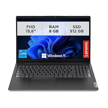 Lenovo - Notebook 15.6 Pollici V15 G4 IRU, Pc Portatile Professionale Windows 11 Pro, Intel Core I5-13420H, Ram 8GB DDR4, 512GB SSD NVMe - Laptop Grafica Intel UHD, Computer Audio Dolby, Schermo FHD