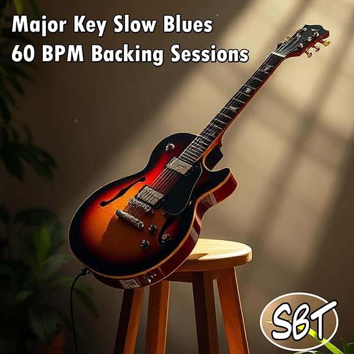Slow Blues Backing Track in A Major – Guitar Jam Track