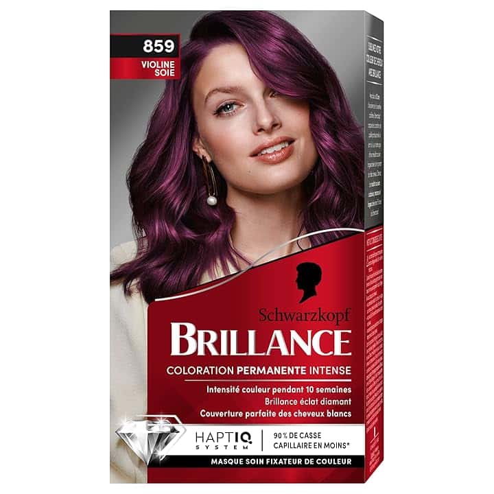 Schwarzkopf Brillance, colorazione permanente, violino seta 859 (lingua italiana non garantita)
