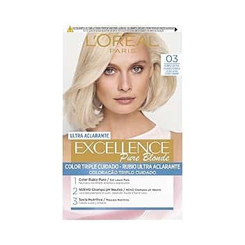 L'Oreal Tintura per Capelli, Excellence Creme, 200 gr, 03 Rubio Ultra Claro Ceniza