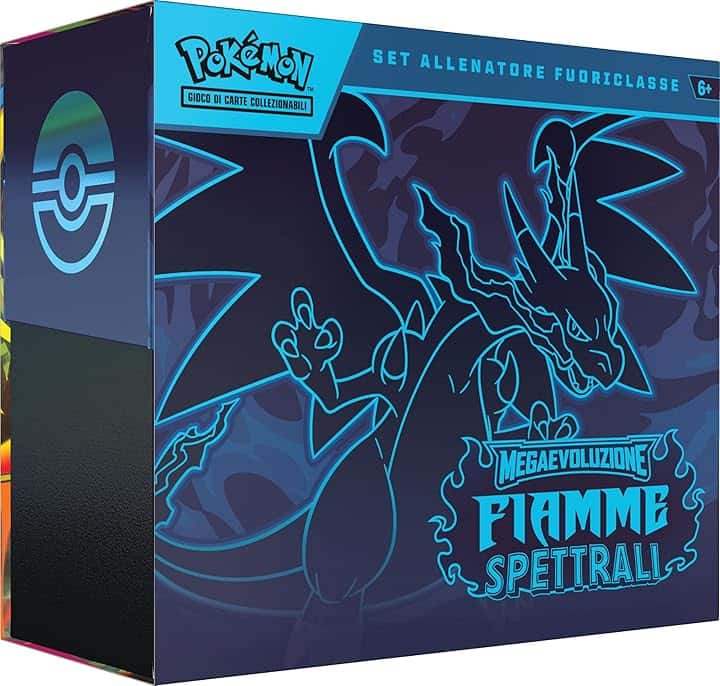 Pokémon: set Allenatore Fuoriclasse dell’espansione Megaevoluzione - Fiamme Spettrali del GCC Pokémon (una carta promozionale a figura intera, nove buste di espansione e accessori premium)