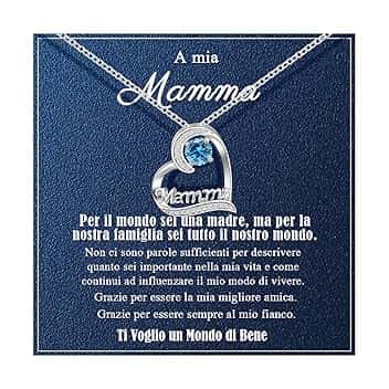 VGWON Collana per Festa della Mamma, Regalo per Mamma, Gioielli per Natale e Compleanno per Mamma