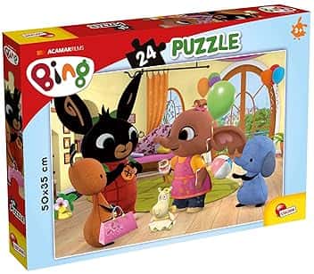 Liscianigiochi Bing Facciamo Festa Gicoco Per Bambini Puzzle, 77960, Multicolore, 24 Pezzi