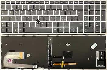 Tastiera Italiana per HP Elitebook 850 G5 850 G6 RETROILLUMINATA E TRACKPAD Frame Silver