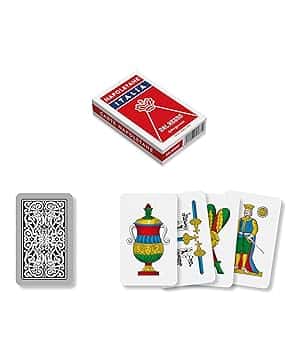 Dal Negro 10071 - Napoletane Italia Carte da Gioco Regionali, Astuccio Rosso, dai 3 anni in su