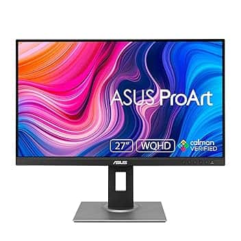 ASUS Proart Display Pa278Qv Professional Monitor, 27" Ips, Wqhd 2560 X 1440, Nero Grigio
