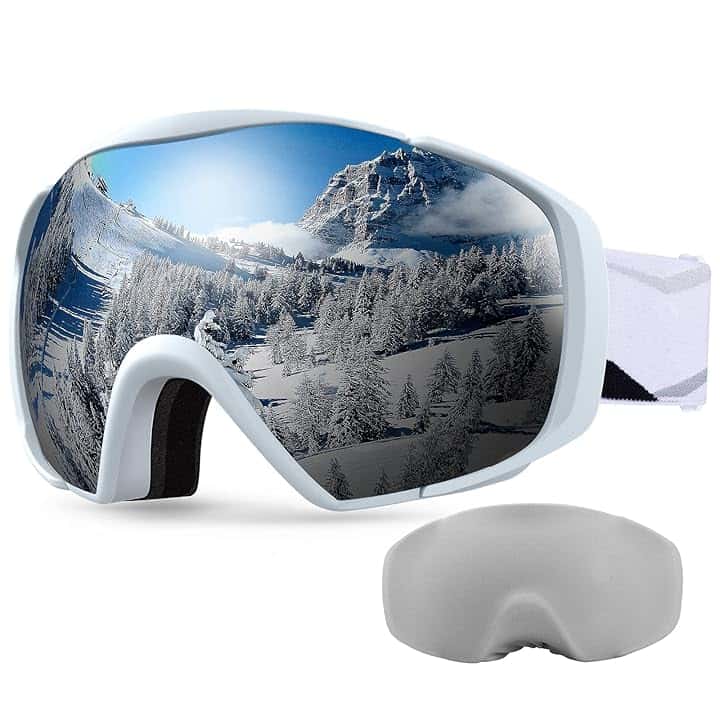 OutdoorMaster Maschera Sci Modello Classic OTG - Lenti Anti-Appannamento e Protezione UV400 - Compatibile con Casco e Occhiali da Vista