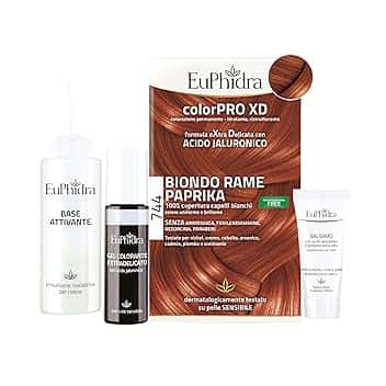 Euphidra - Euphidra ColorPro XD Tinta per Capelli Colore 744 Biondo Rame Paprika - 944025422