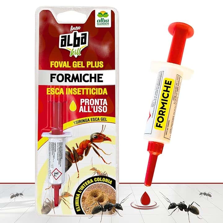 Albagarden - Insetticida Gel Formiche - Esca formiche ad Azione Ritardata Per Eliminare La Colonia - Veleno Pronto All'uso per Interni ed Esterni 5 gr