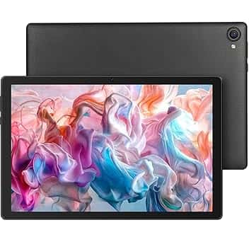 Tablet, 10 Pollici Android Tablet Octa-Core, 64GB ROM 1TB Espandibili, WiFi 6, BT 5.3, Face ID, Schermo 1280x800 HD IPS, Widevine L1, Doppia Fotocamera 5MP+8MP, 5000mAh（Nero）