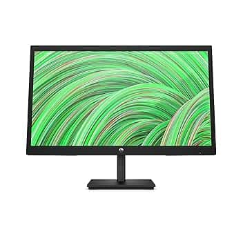 HP V22v G5 Monitor da 22", FHD, 16:9, Antiriflesso, Pannello VA da 75Hz, Tempo di Risposta 5 ms, Reclinabile, VESA 10x10 cm, AMD FreeSync, 200 Nits, Modalità Low Blue Light, VGA, HDMI 1.4, Nero