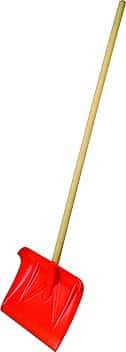 Art Plast 9200M Pala da Neve Antiurto Rossa, con Manico in Legno
