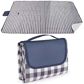 LIVEHITOP Coperta Picnic 150x200cm, Pieghevole Extra Grande Impermeabile Telo Pic Nic Plaid Spiaggia con Supporto Antisabbia Manico per Esterni Campeggio, Parco, BBQ