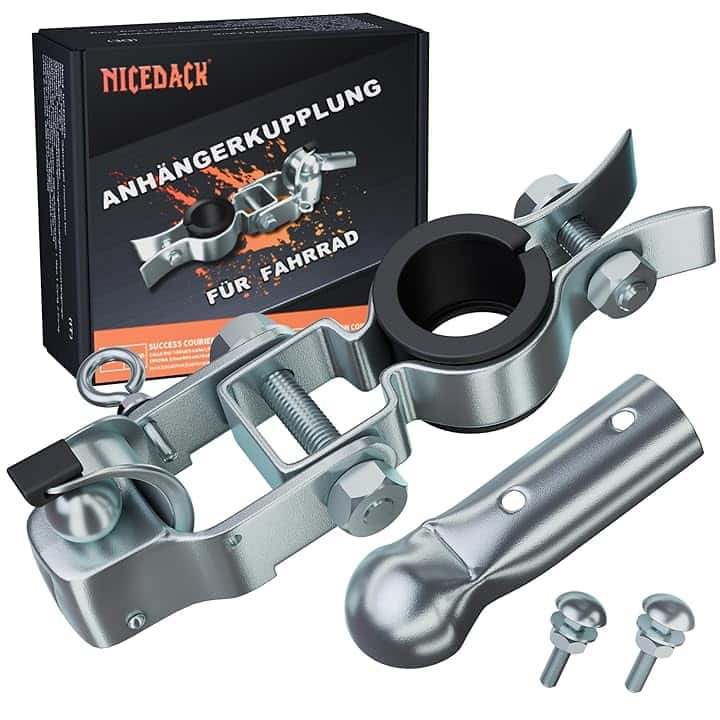 NICEDACK Gancio per Rimorchio Bici,Attacco Rimorchio Bicicletta,Gancio Carrello Bici
