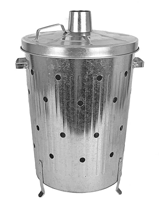 Spetebo Verbrennungstonne 75l Zincato - Canna Fuoco Braciere Verbrenner Forno da Terrazzo