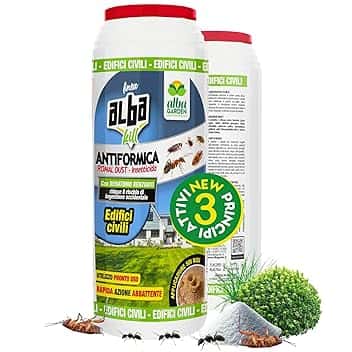 Albagarden - Albakill Esca Anti Formiche Veleno Insetticida In Polvere Per Casa Giardino Prato Scarafaggi Grillotalpa Insetti Pulci Zecche Pesciolini D'Argento Solubile Spray Antiformiche x 500 gr