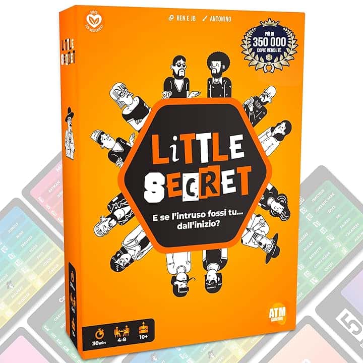 ATM Gaming Little Secret - Giochi da tavolo - Gioco di Bluff, Creatività e di Sospetto - Divertente gioco da tavolo per bambini e adulti - Giochi di Società